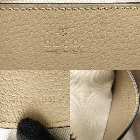 GUCCI Cream Leather Shoulder Bag - Picture 9 of 10